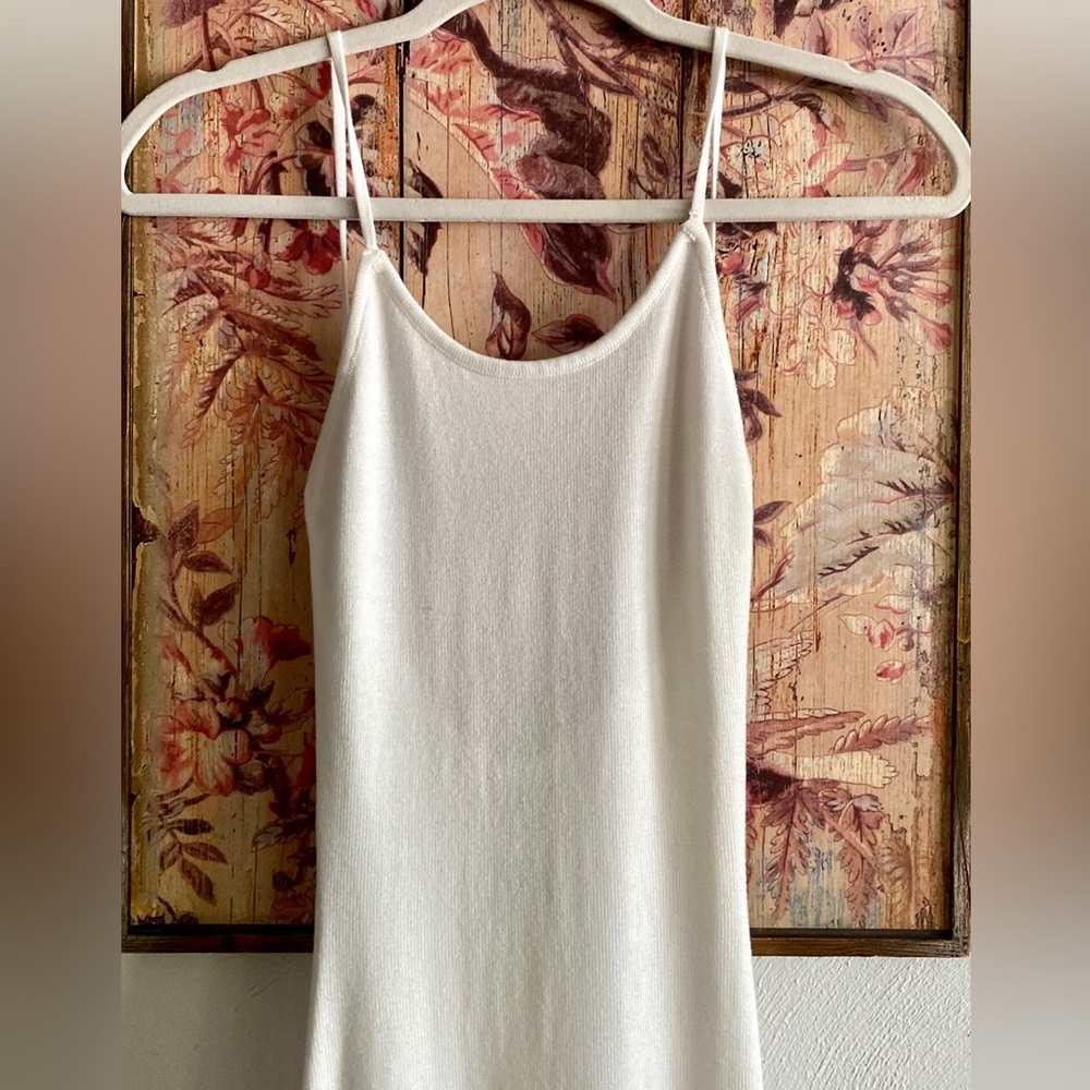 REVOLVE SNDYS WHITE MAXI DRESS SLIT BODYCON KNIT XS - Picture 7 of 15